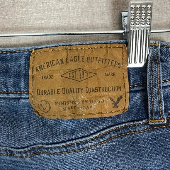 American Eagle 360 Extreme Flex Slim Jeans Sz 29X32 Medium Wash Faded - Picture 6 of 13